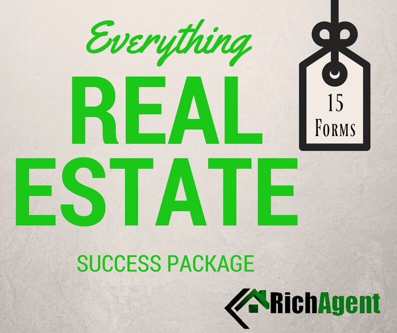Everything Real Estate Success Package 15 Forms Realtor Etsy