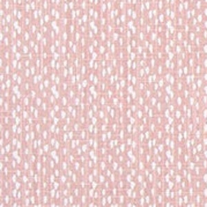 Blush Pink Abstract Dot Fabric: Slub Cotton Drapery, Upholstery, Home Decor - 54&quot; Wide