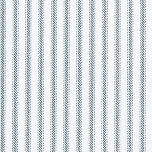 Blue and White Small Stripe Cotton Ticking Fabric by the Yard Designer Home Decor Drapery, Curtain, Craft or Upholstery Ticking Fabric M161