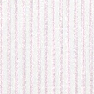 Soft Pink and White Small Ticking Stripe Fabric Designer Cotton Fabric Drapery, Curtain or Upholstery Fabric, Pink Ticking Craft Fabric M625