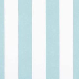 Outdoor or Indoor 2&quot; Light Blue and White Stripes Easy-Care Fabric by the Yard Drapery, Curtain, Upholstery, Home Decor & Craft Fabric M893