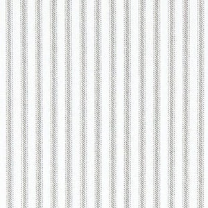 Gray and White Small Ticking Stripe Fabric Designer Cotton Home Decor Fabric Drapery, Curtain or Upholstery Fabric Grey Ticking Fabric M259