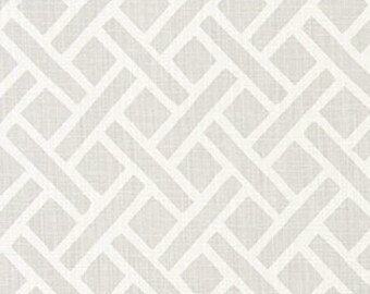 Soft Gray & White Geometric Fabric by the Yard:  Home Decor or Craft Fabric M426