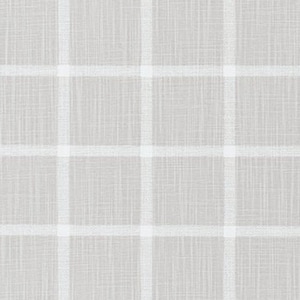 Gray and White Plaid Cotton Slub Fabric by the Yard French Gray and White Check Home Decor Fabric Drapery Curtain or Upholstery Fabric M401 image 1