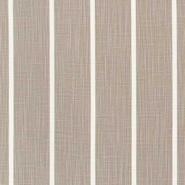 Tan Taupe and White Striped Fabric by the Yard Designer Slub Cotton Taupe Drapery, Curtain, Upholstery or Home Decor Fabric M546