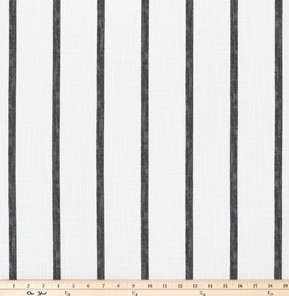  Richland Textiles 1 in. Stripe Black/White Fabric By The Yard :  Arts, Crafts & Sewing