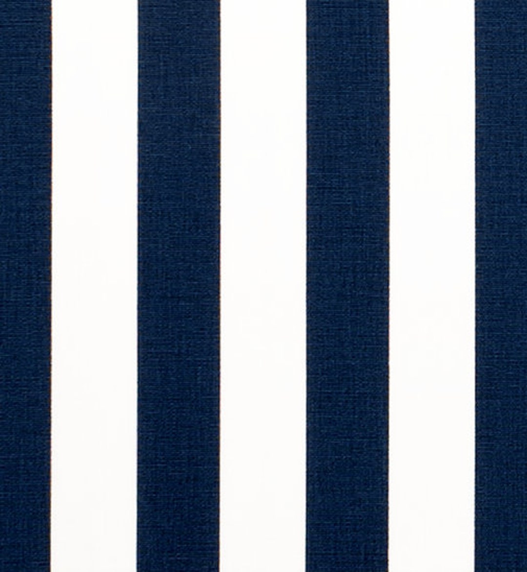 Blue and white striped fabric discount