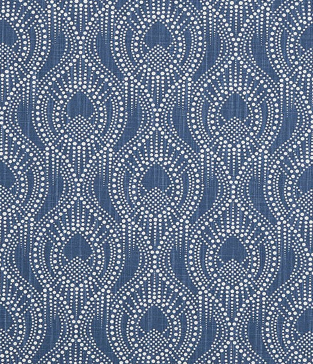 Navy Blue Home Decor Fabric by the Yard Designer Subtle Geometric ...