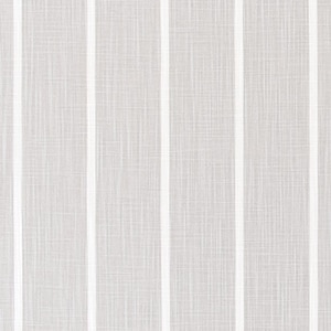 Soft Gray and White Striped Fabric by the Yard Designer Slub Cotton Light Gray Drapery, Curtain, Upholstery or Home Decor Fabric M545