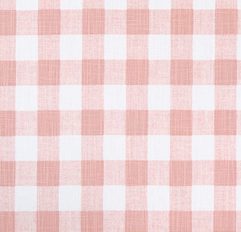 Blush Pink and White Plaid Medium Check Fabric by the Yard Etsy