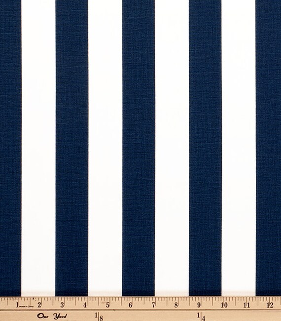 White And Navy Blue, Nautical Marine, Vertical Striped Wallpaper