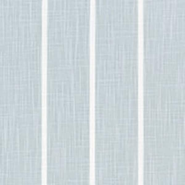 Soft Blue and White Striped Fabric by the Yard Designer Slub Cotton Farmhouse Blue Drapery, Curtain, Upholstery or Home Decor Fabric M672