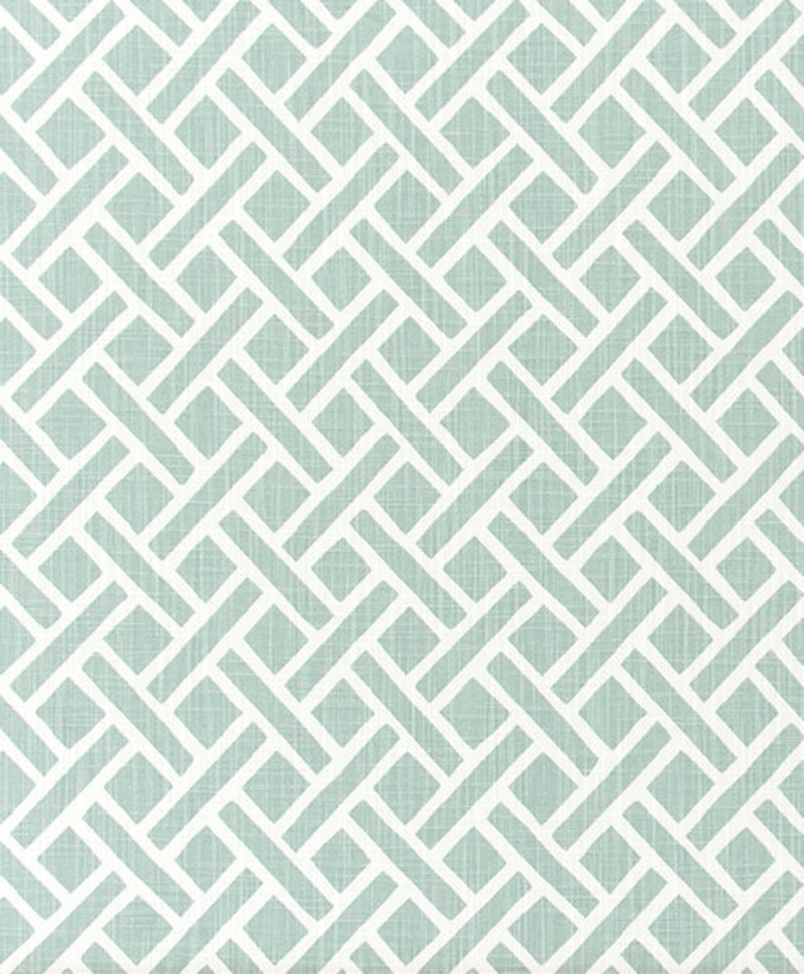 Soft Green and White Geometric Fabric by the Yard Designer Etsy