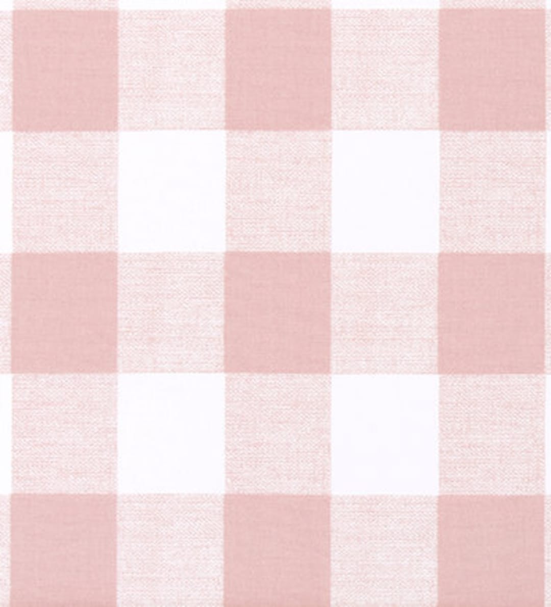 Blush Pink Buffalo Check Fabric by the Yard, Designer Farmhouse Pink