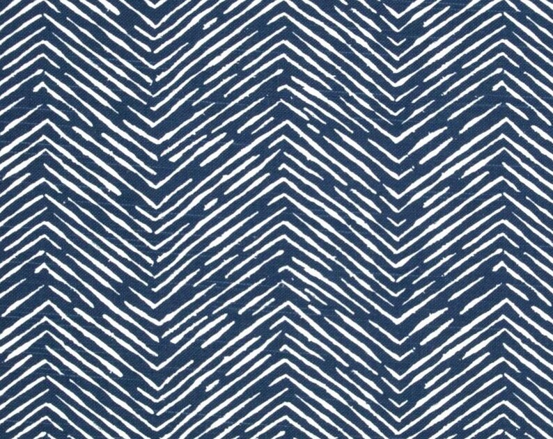 Navy Blue and White Basket Weave Fabric by the Yard Designer Etsy