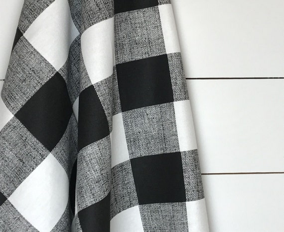 Black and white drapery fabric discount