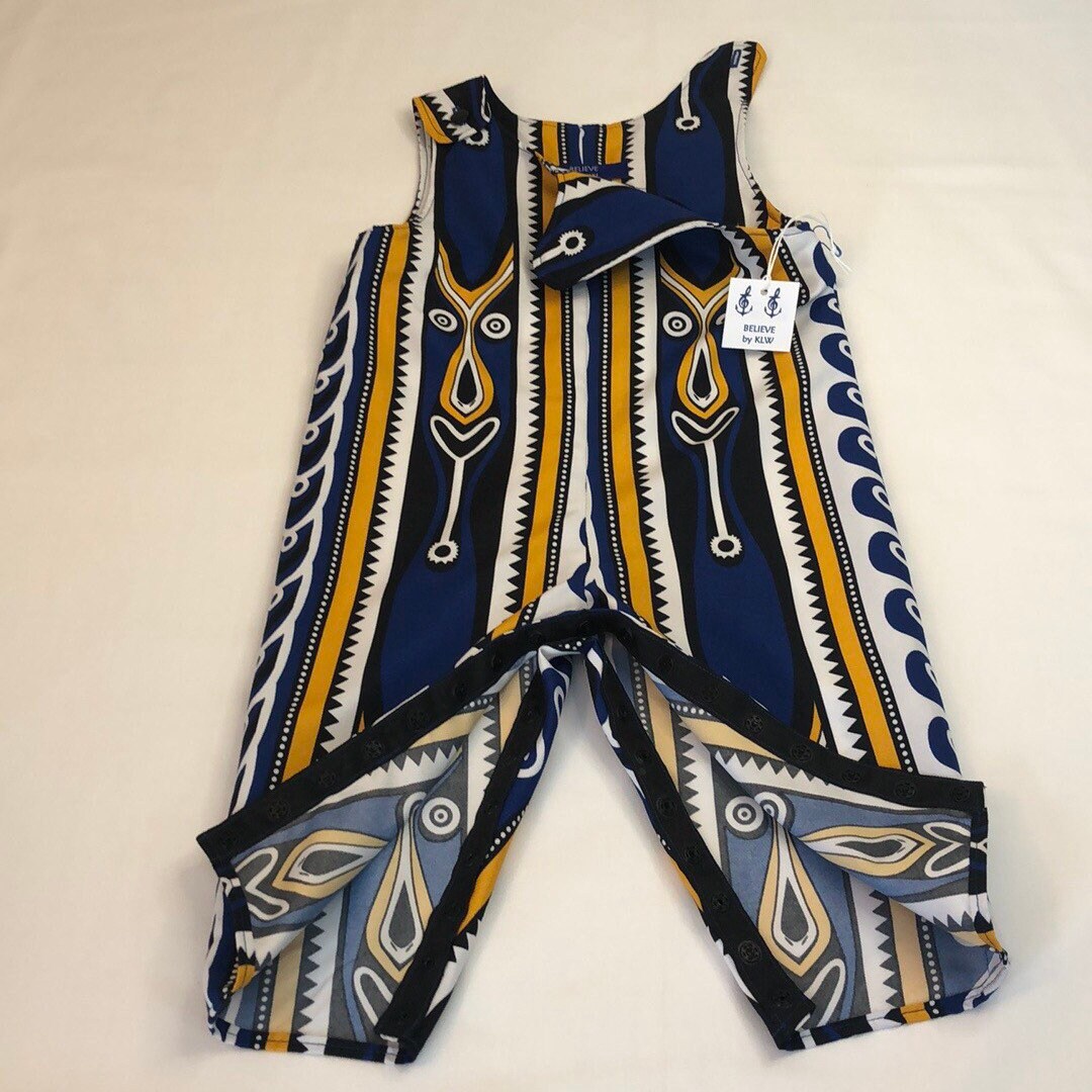 African/tribal Print Kids Overalls Etsy Norway