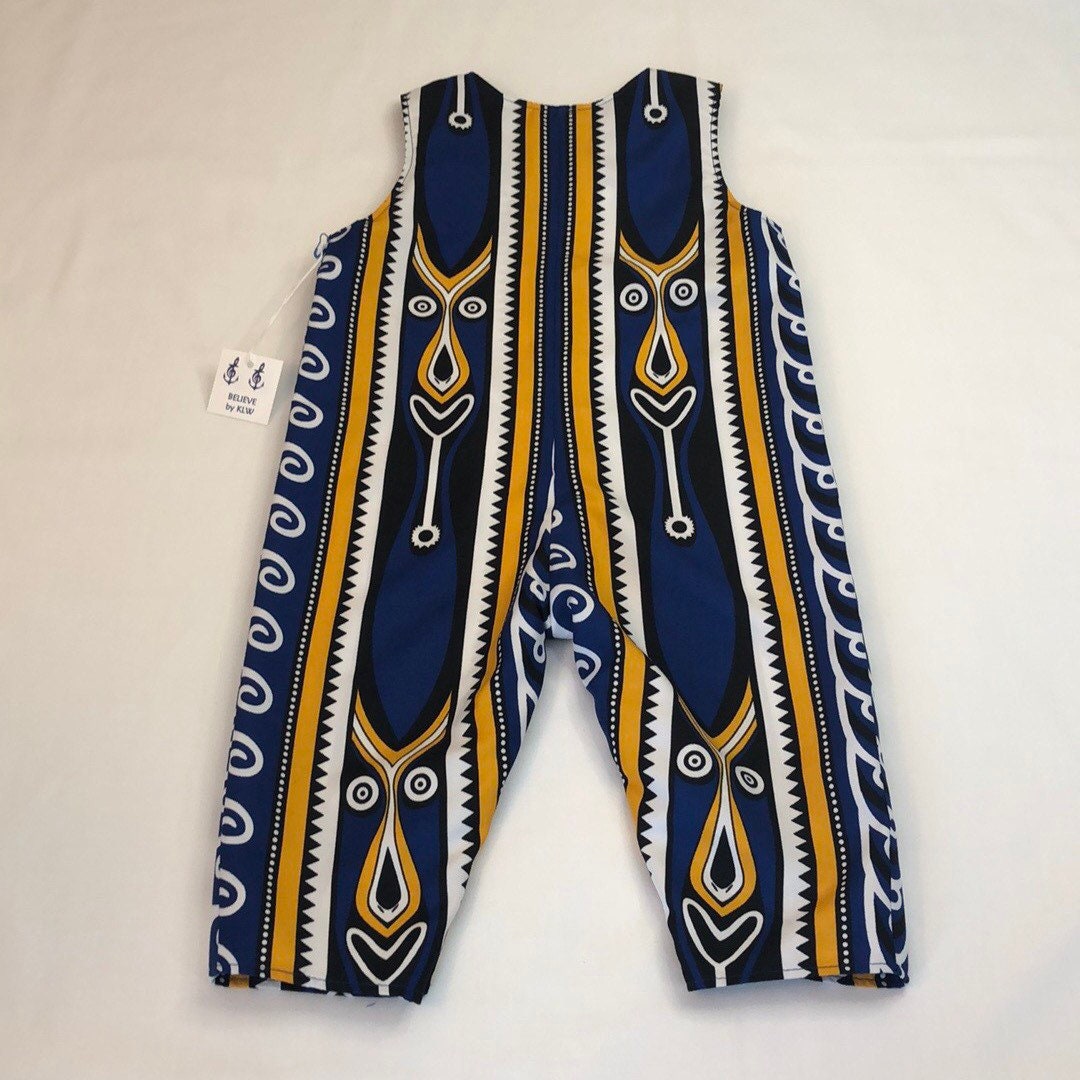 African/tribal Print Kids Overalls Etsy Norway