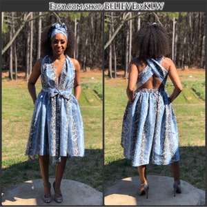 Dresses with matching head wraps new arrivals