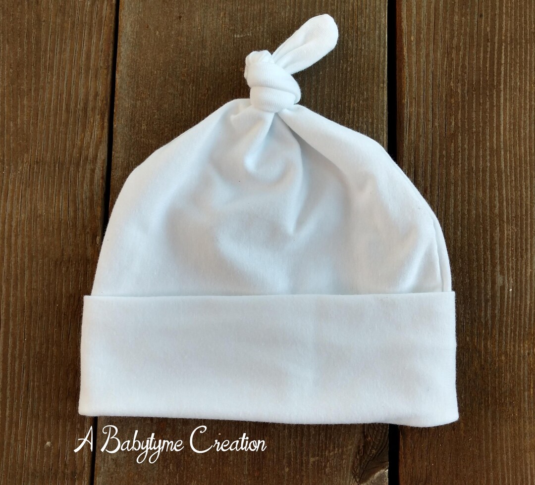 Baby Hat, Knotted Baby Hat, Newborn Hospital Hat, Baby Hospital Hat