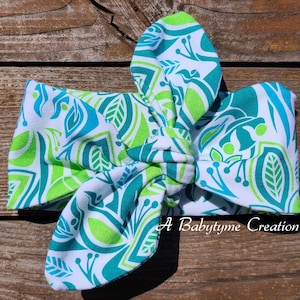 Baby Headband, Organic Cotton Headband, Handmade Newborn Headband, Baby Girl Knotted Headband, Baby Tie Headband, Baby Knotted Headband