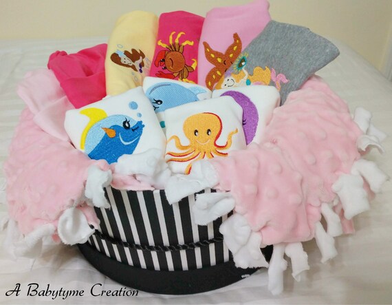 baby clothes gift basket