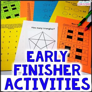 Early Finisher Aktivitäten - I&#39;m Done Now What Activity Book - Enrichment Puzzles - Homeschool
