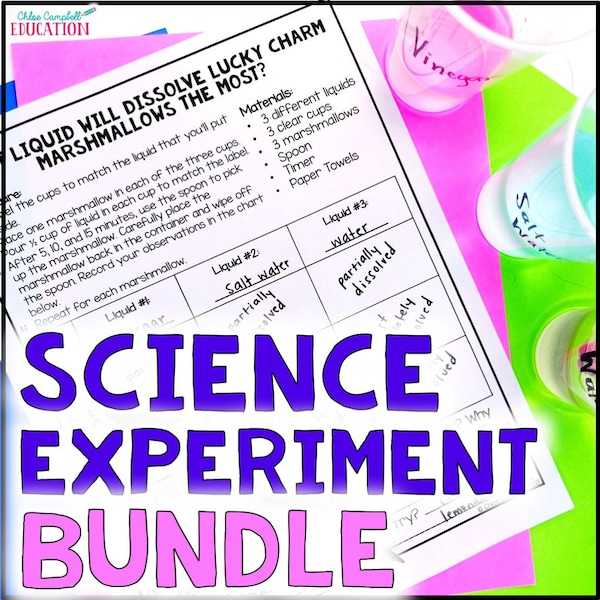 Scientific Method Activities - Science Experiments for the Year - BUNDLE - Every holiday included! Hands On Science Experiments