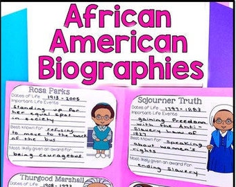 Lectura del Mes de la Historia Afroamericana: Actividad de comprensión de afroamericanos famosos