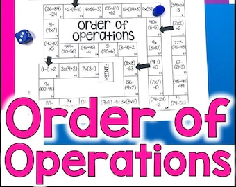 Order of Operations Game - PEMDAS Activity 5th Grade Math - Homeschool Activity - 5th Grade Game