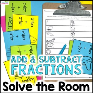 Adding and Subtracting Fractions with Unlike Denominators - Math Center