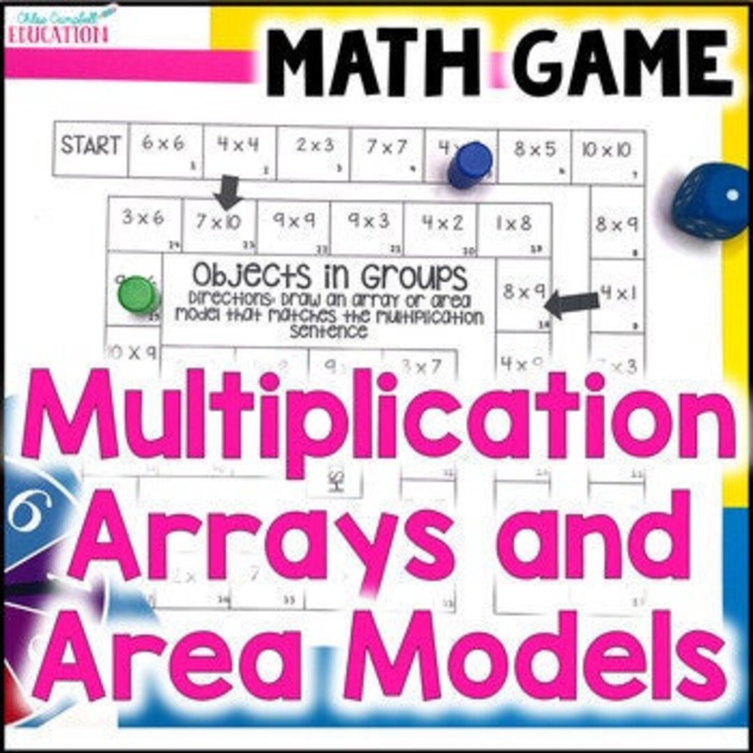 Multiplication Arrays and Area Models Math Stations 3rd Grade - Etsy