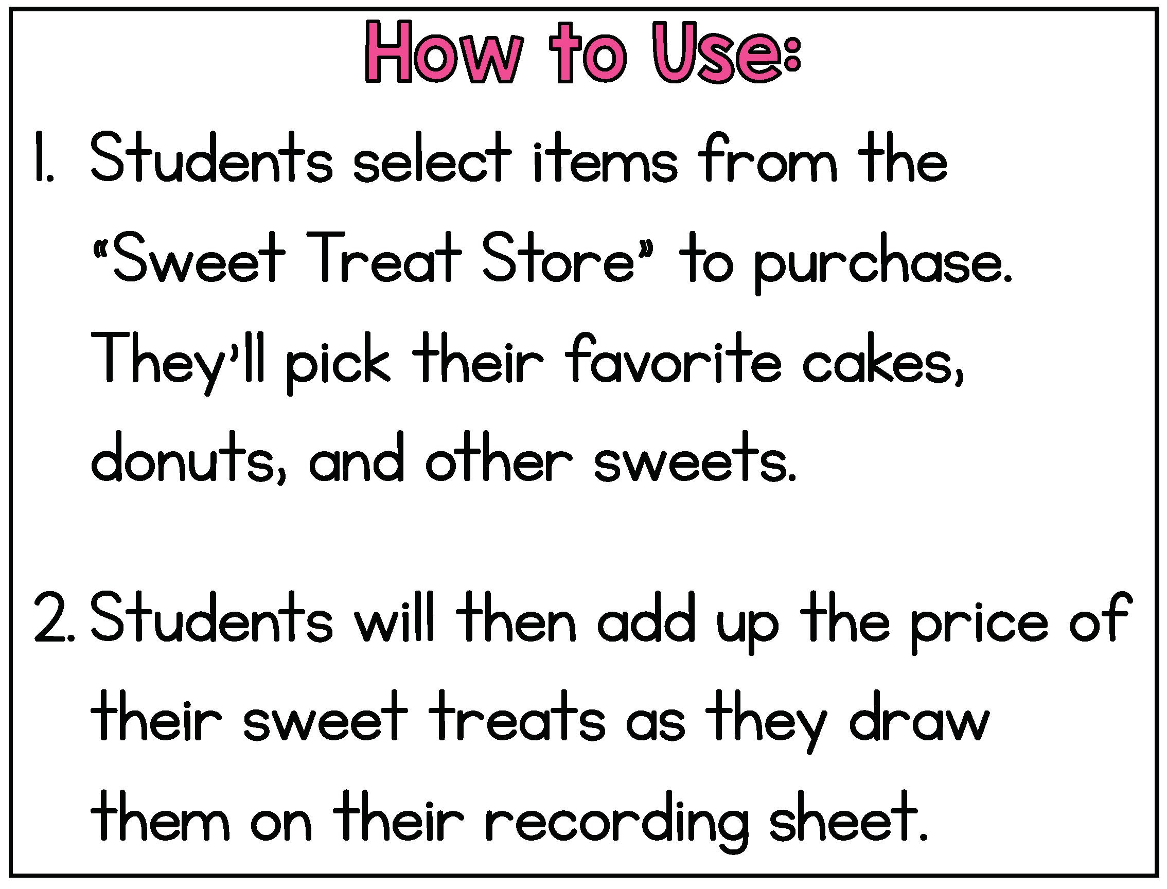 Plan a Sweet Treat Party Math Project Adding and Subtracting Decimals Homeschool Math Winter Etsy