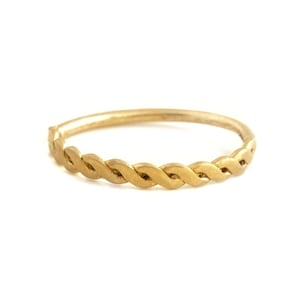 Gold Helix Hoop, 14K Gold Helix Piercing, Helix Earring Gold, Anti Helix Earring, Forward Helix, 5mm, 6mm, 7mm, 8mm, 9mm, 10mm, Braided, 20g