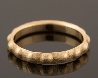 Unique Women's Wedding Band, Gold Wedding Band Women, Gold Wedding Ring Women, 14K Wedding Band, Unique Bridal Band, Antique Style Band