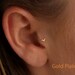 Tragus Earring, Tragus Jewelry, Tragus Piercing Gold, Tiny Tragus Stud, Gold Tiny Nose Stud, Fits Helix, Cartilage Piercing, Bird, 20g,Screw 