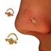 Tiny Gold Nose Stud, Gold Nose Stud, Tribal Nose Ring, Nose Ring, Nose Pin, Gold Tragus, Gold 14k Nose Stud, Nose Ring, Nose Stud, Cartilage 