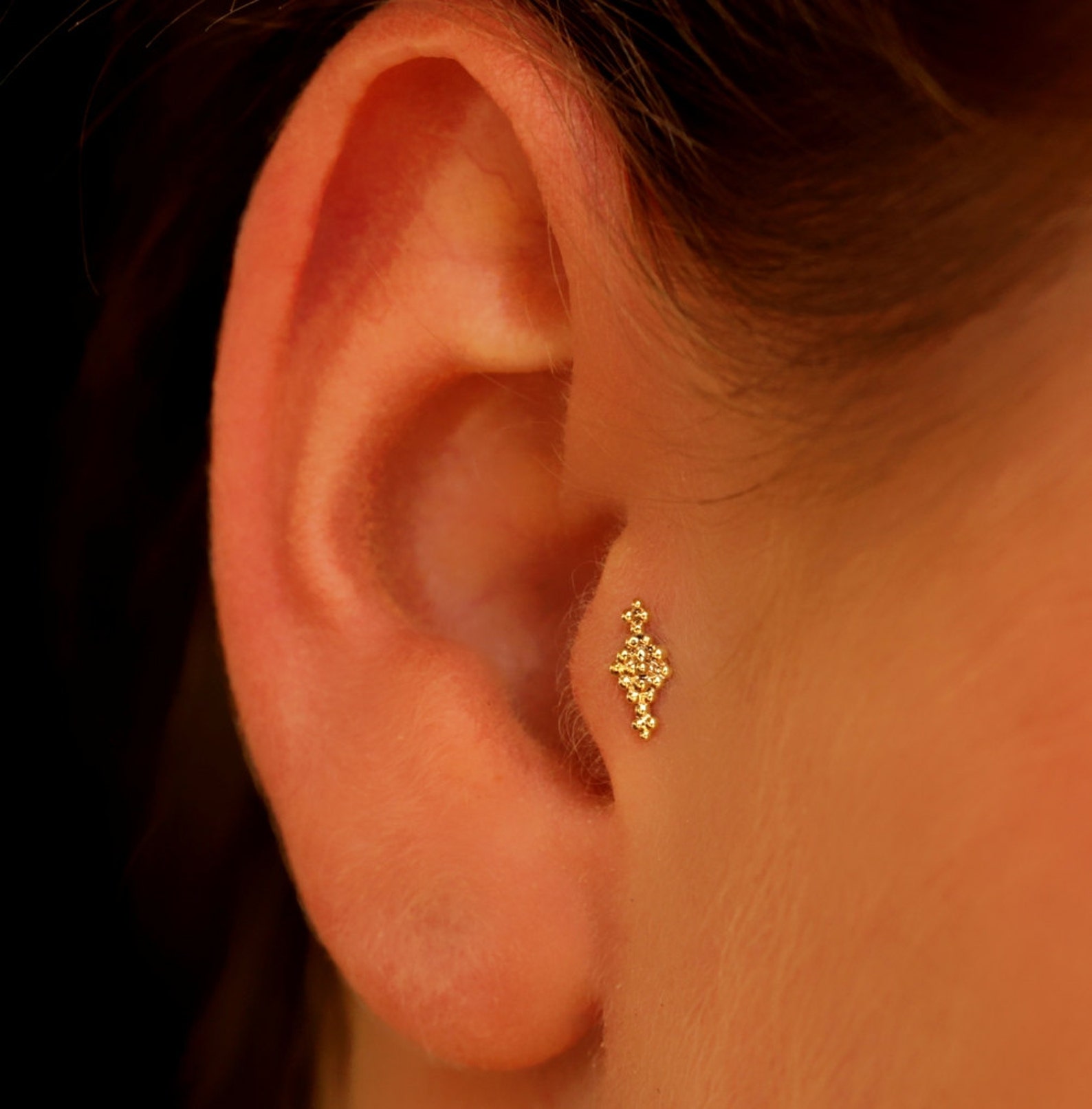 Tiny Gold Nose Stud Gold Nose Stud Tribal Nose Ring Nose Etsy