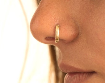 Unique Nose Ring, Indian Nose Ring, Nose Ring Gold, Boho Nose Ring, Hippie Nose Ring, Hippie Piercing, Cartilage Jewelry, Piercing Helix,20g