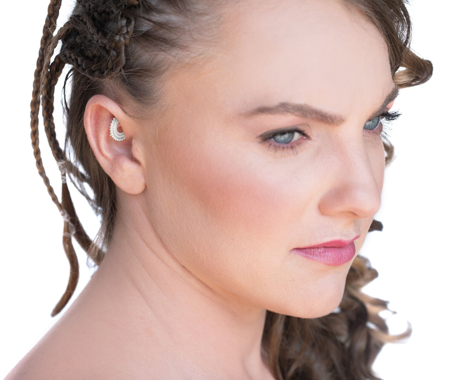 Silver Nose Hoop Big Nose Ring Large Nose Ring Big Nose Etsy