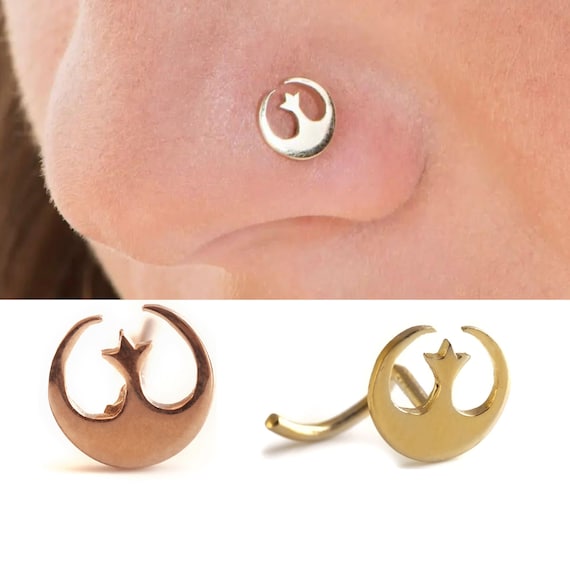 9-Pair Threadless Flat Back Earring Set - 316L Surgical Steel Hypoallergenic Studs & Hoops, 14K Gold Plated, 16G/18G