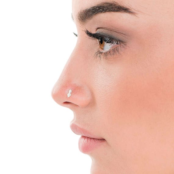 Silver Nose Stud Indian Nose Stud Indian Nose Ring Indian