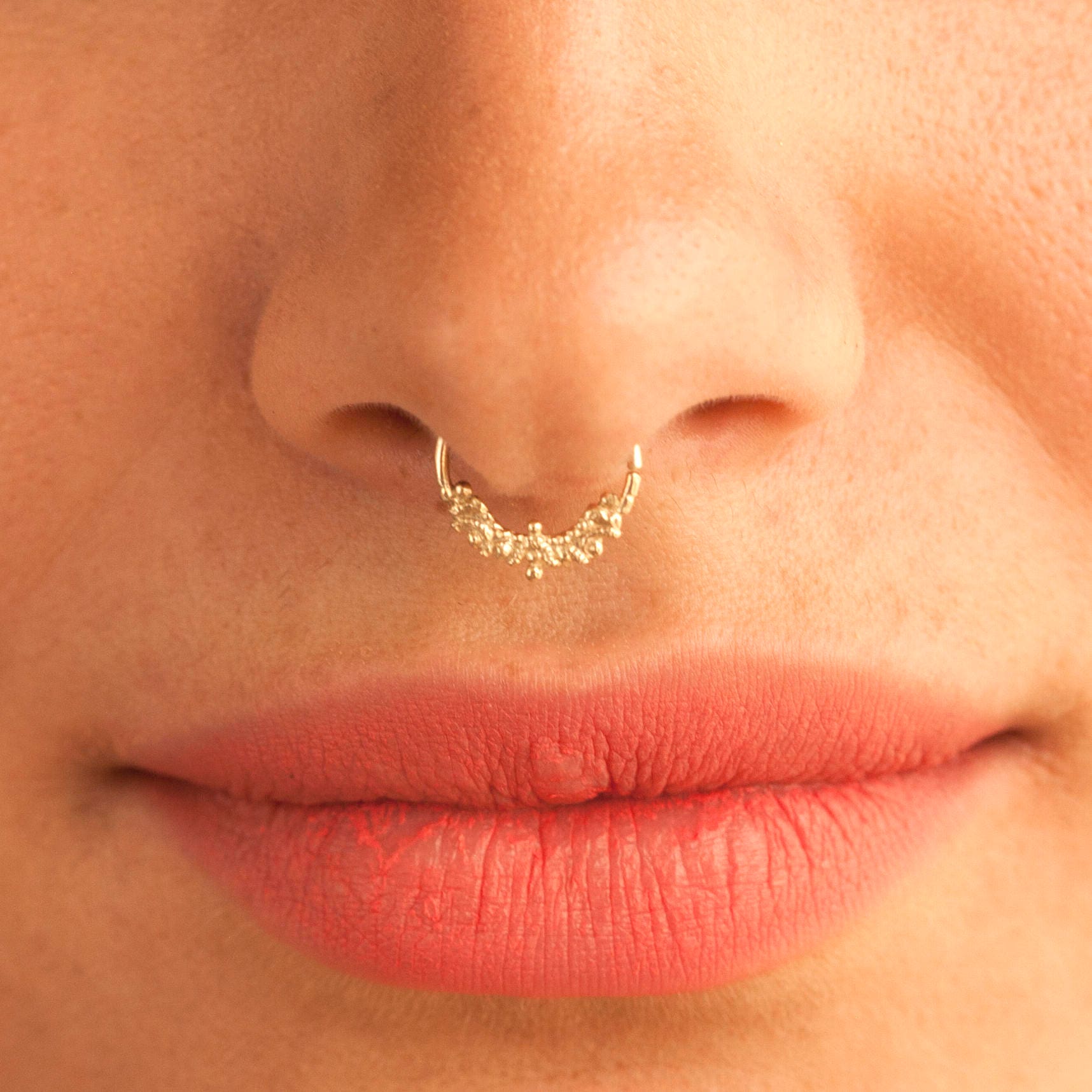 Silver Septum Ring Septum Jewelry Septum for Men Men's Etsy