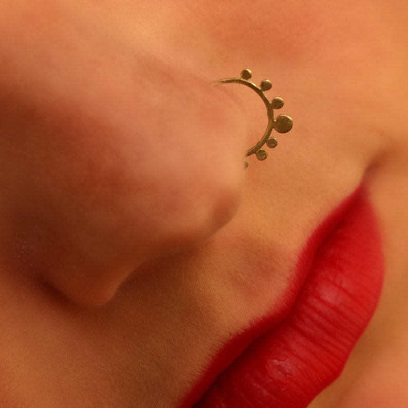 Septum Jewelry Gold Septum Ring Unique Septum Ring Gold Etsy