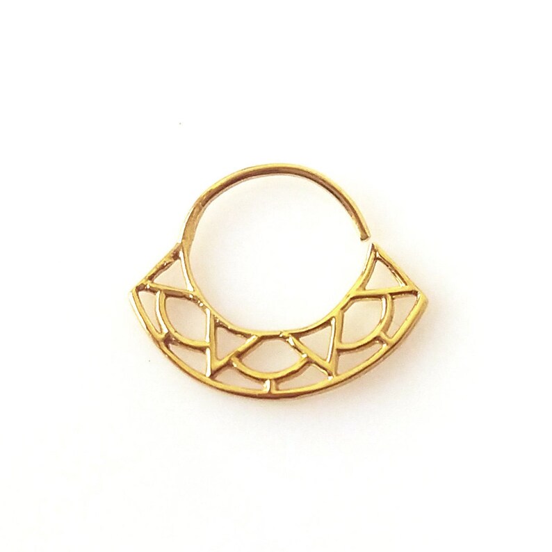 Septum for Men Gold Septum Ring Unique Septum Jewelry Daith Piercing Tribal Septum Men/'s Septum Indian Septum Daith Earring 20g