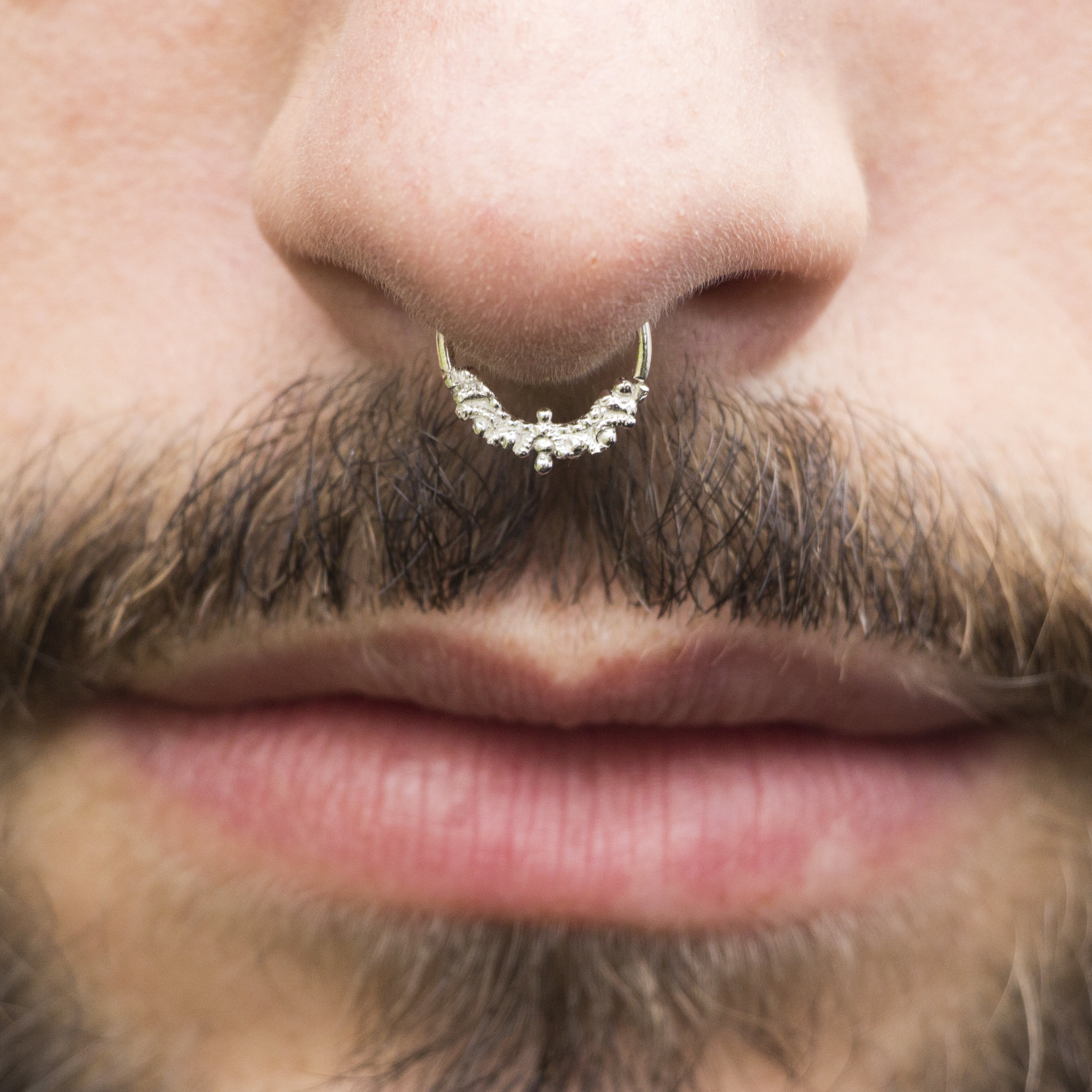 Silver Septum Ring Septum Jewelry Unique Septum Silver Nose Etsy