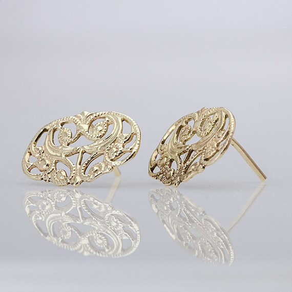 gold sterling earrings