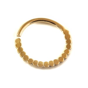 Dainty Nose Ring, Indian Nose Ring, Unique Nose Ring, Hippie Piercing, Tribal Nose Ring, Thin Nose Ring, 18g, 20g, Gold/Gold Plated/Silver