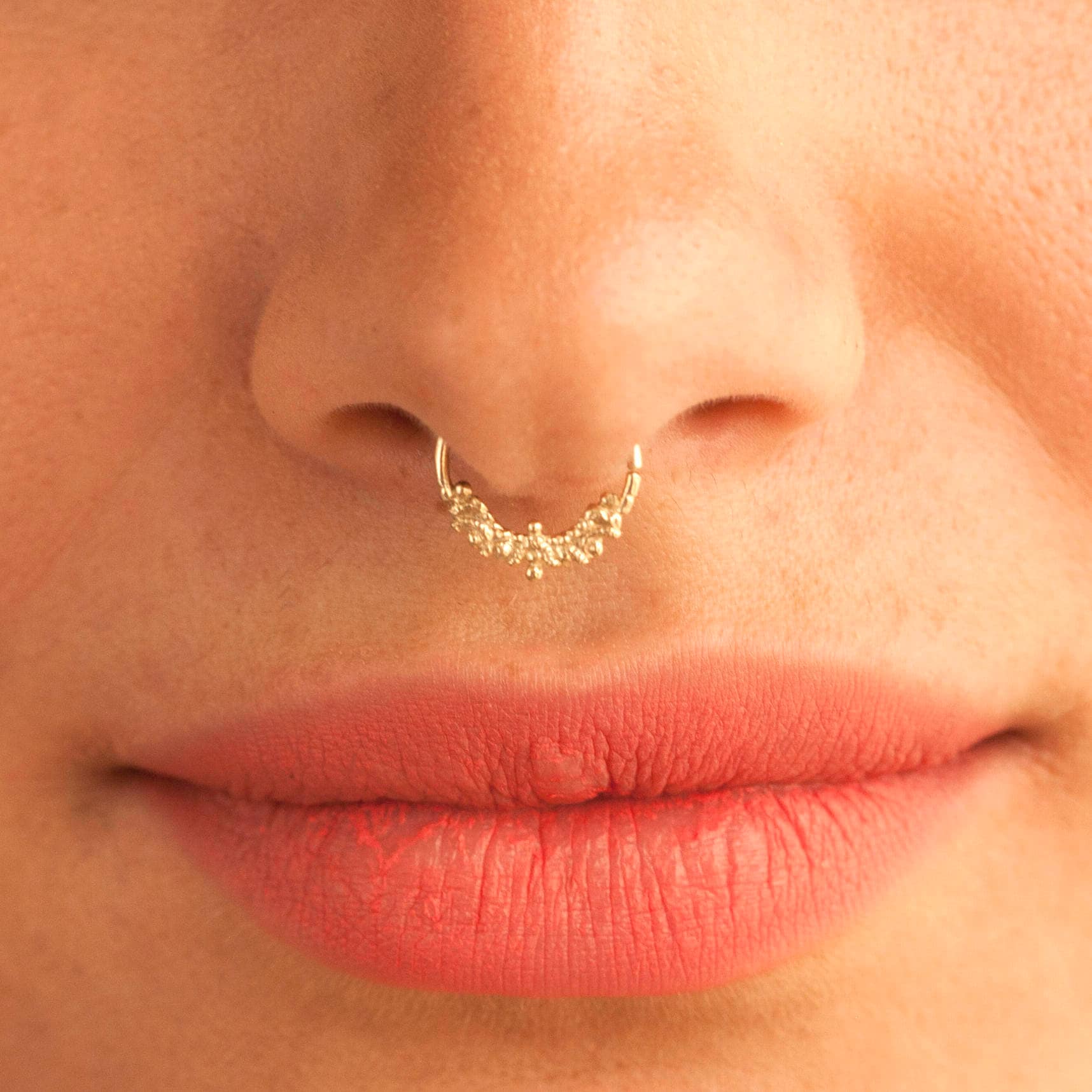 Septum Ring, Nose Ring, Septum, Septum Piercing, Gold Cartilage , Cartilage Piercing, Tragus Earring, Helix Earring, Piercing, Nostril