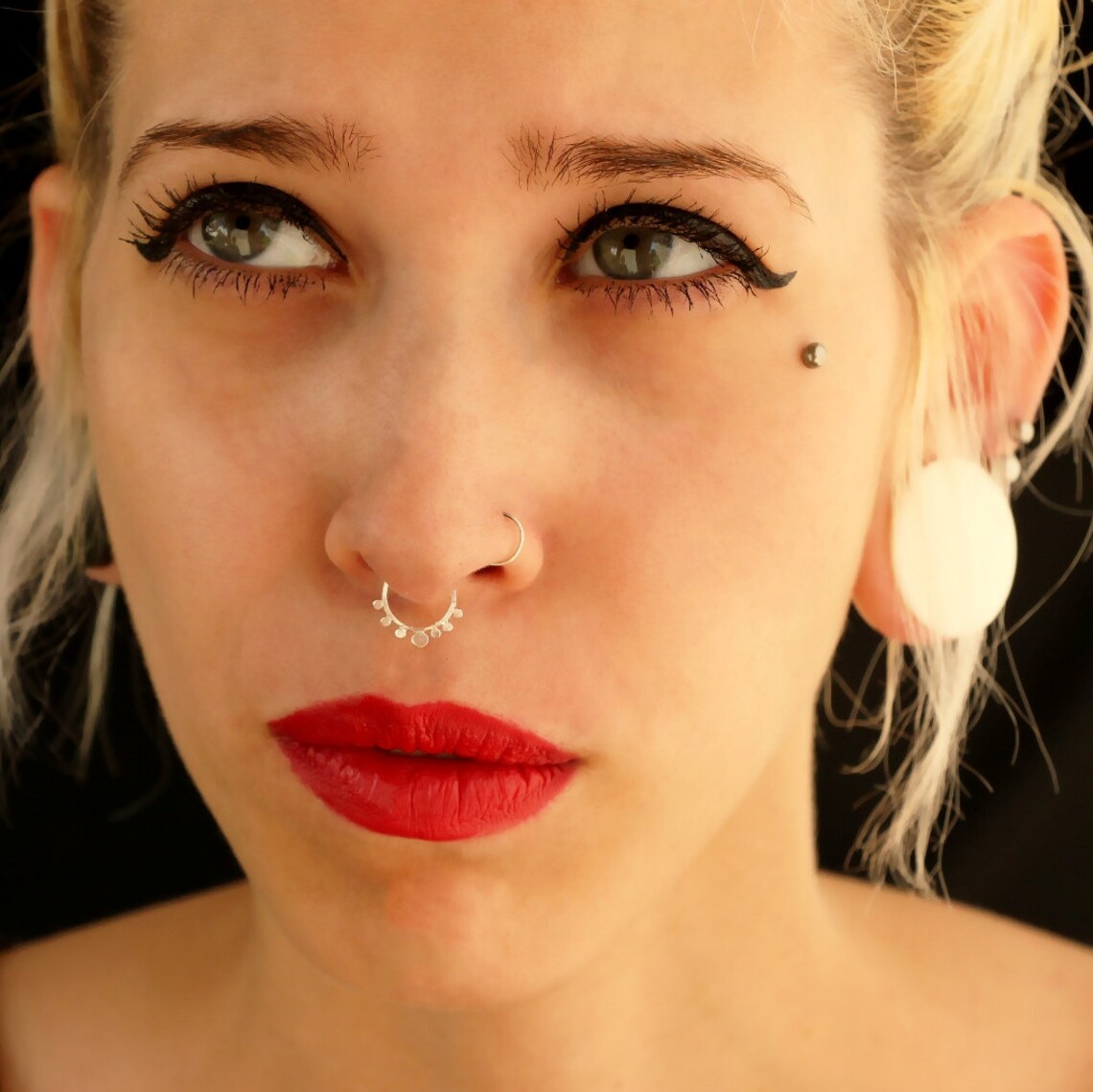 Septum Jewelry Gold Septum Ring Unique Septum Ring Gold Etsy Israel